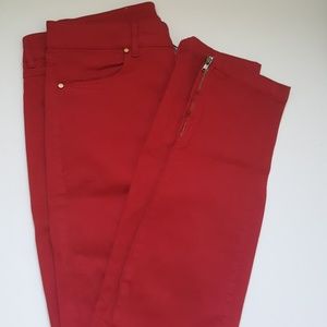 ZARA Red Jean Jeggings